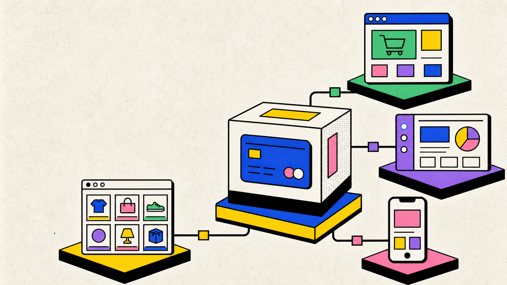 Illustration du paiement comme brique réutilisable