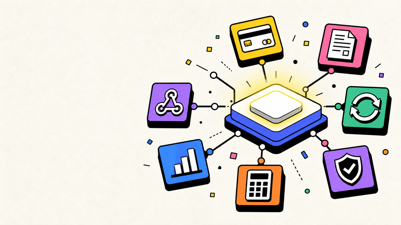 Illustration de Stripe comme plateforme de services de paiement
