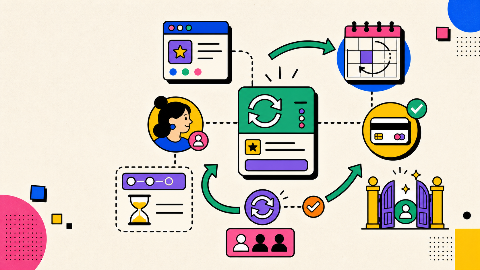 Illustration de Subscription comme abonnement récurrent