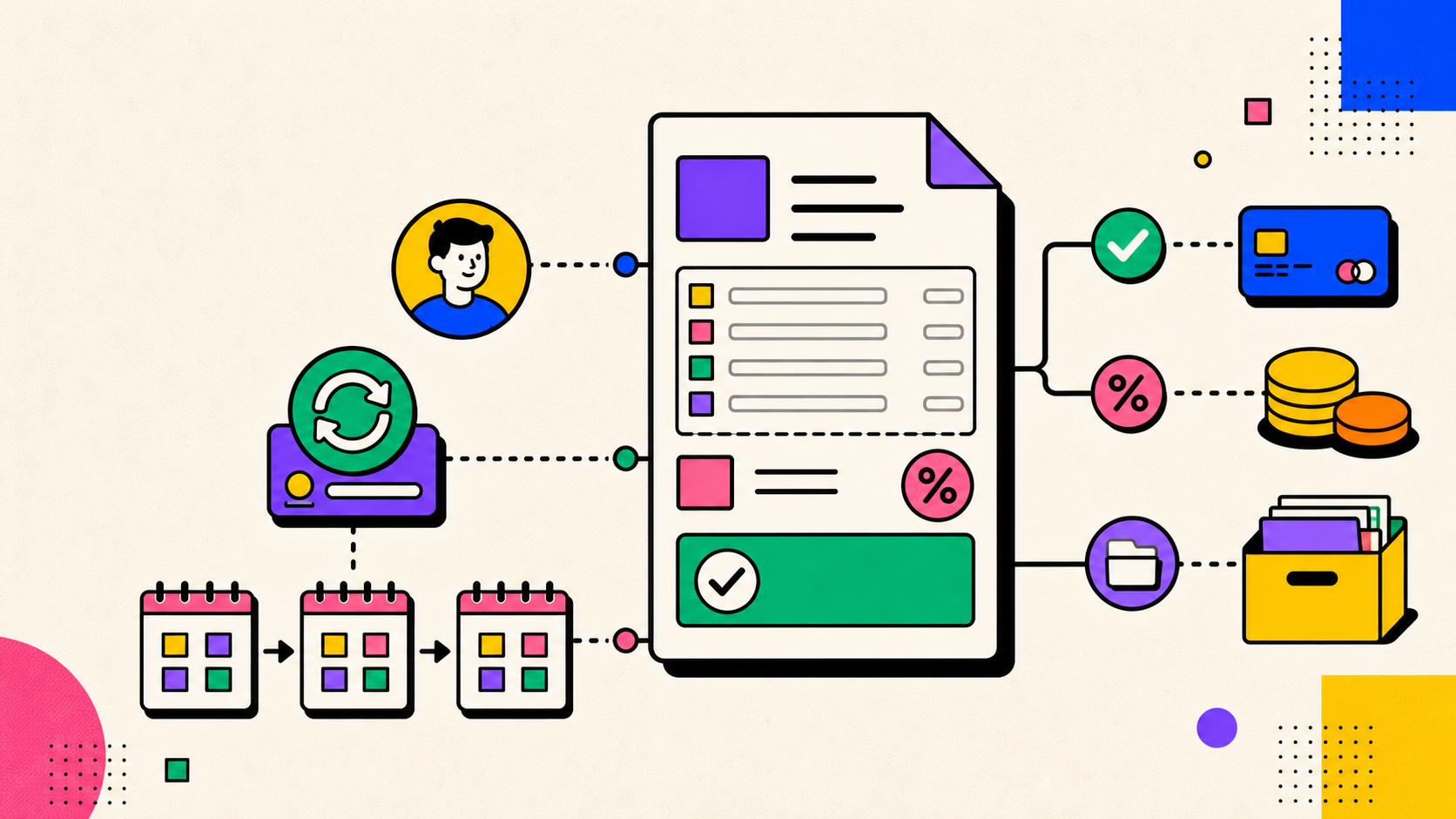 Illustration de Invoice comme facture Stripe