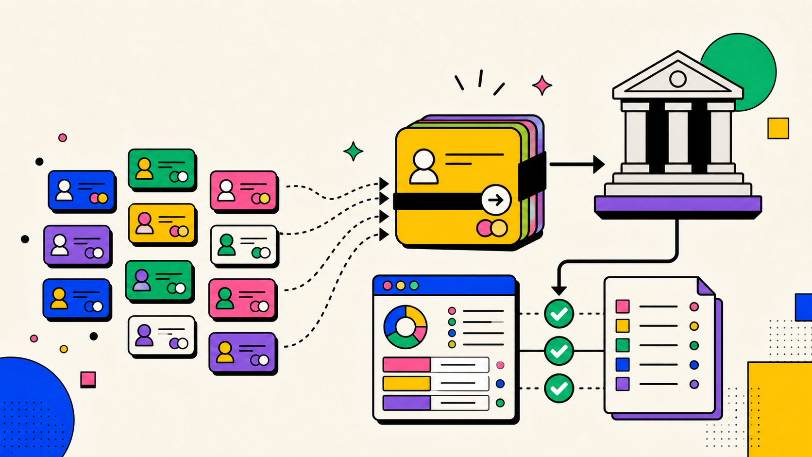 Illustration paiements regroupés en payout vers banque